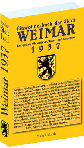 Einwohnerbuch Stadt und Land Weimar 1937