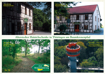 Postkarte - Alterstedter Hainichschenke am Baumkronenpfad
