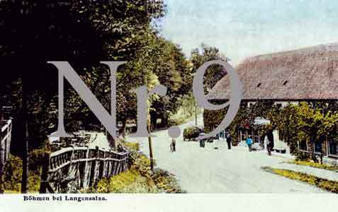 Postkarte Nr. 9 [Reprint] - Böhmen bei Langensalza 1882 / 1899