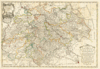 Historische Karte: Postkutschen Karte Thüringen Sachsen 1758