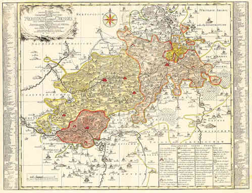 Historische Karte: Vogtland – Neustädtische Kreis 1757