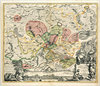 Historische Karte: Erfurt und die dazugehörigen Dörfer (Gebiete) 1712
