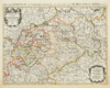 Historische Karte: Sachsen  - der Kreis OBERSACHSEN 1696 (Plano)