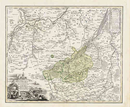 Historische Karte: Naumburg – Zeitz – Droyßig 1732 (Plano)
