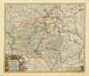 Historische Karte: Thüringen, SACHSEN, Anhalt 1680 - südlicher Teil (Plano)