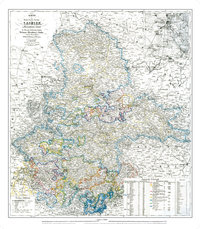 Historische Karte:  Provinz Sachsen 1870/71 (Plano)