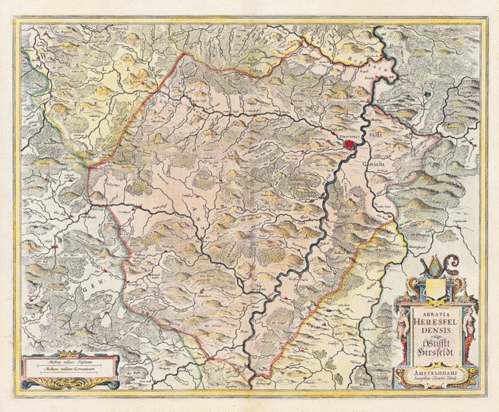 Historische Karte: St. Hersfeld in Hessen 1635 (PLANO)