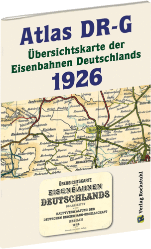 ATLAS DR-G 1926 - Übersichtskarte der Eisenbahnen Deutschlands