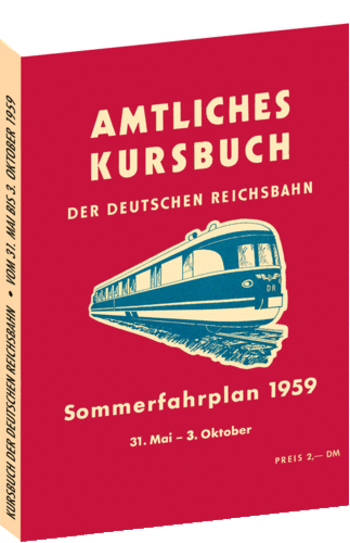 Kursbuch der Deutschen Reichsbahn - Sommerfahrplan 1959
