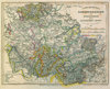 Historische Karte: Fürstentum Schwarzburg-Sondershausen und Fürstentum Schwarzburg-Rudolstadt nebst