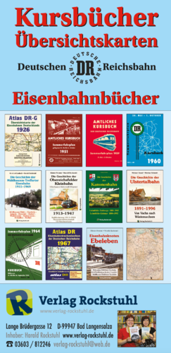 Katalog - KURSBÜCHER 1936–1992 - Übersichtskarten - Eisenbahnbücher - DR [12 Seiten]