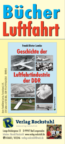 LUFTFAHRT - INTERFLUG - Flyer - [12 Seiten]