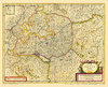 Historische Karte: Schwaben 1636 (gerollt)